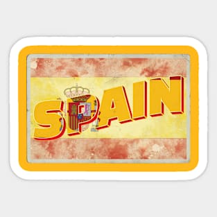 Spain Vintage style retro souvenir Sticker